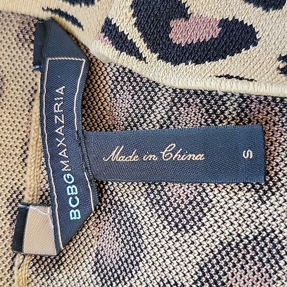 BCBG MAXAZRIA Women's Sz S Animal Print Bodycon Mini Skirt Mob Wife NWOT - Picture 7 of 9